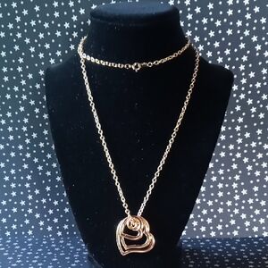 Avon 1995 Triple Heart Necklace